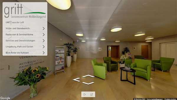 Altersheim mit virtueller 360° Tour Referenzen